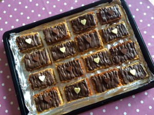 Freshly baked party flapjacks