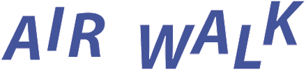 Air Walk logo white outline
